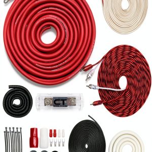 4 Gauge CCA Amplifier Wiring Kit Pro by AMPKIT 1500W Ready-0