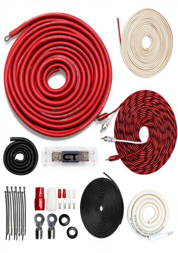 4 Gauge CCA Amplifier Wiring Kit Pro by AMPKIT 1500W Ready-0