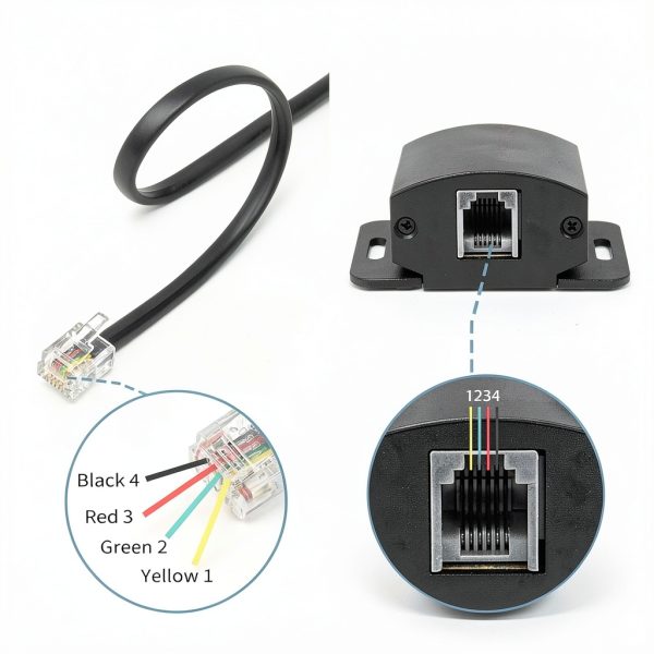 EHOPHNA Car Amplifier Bass Volume Control Knob 12.7ft Copper Cable-4