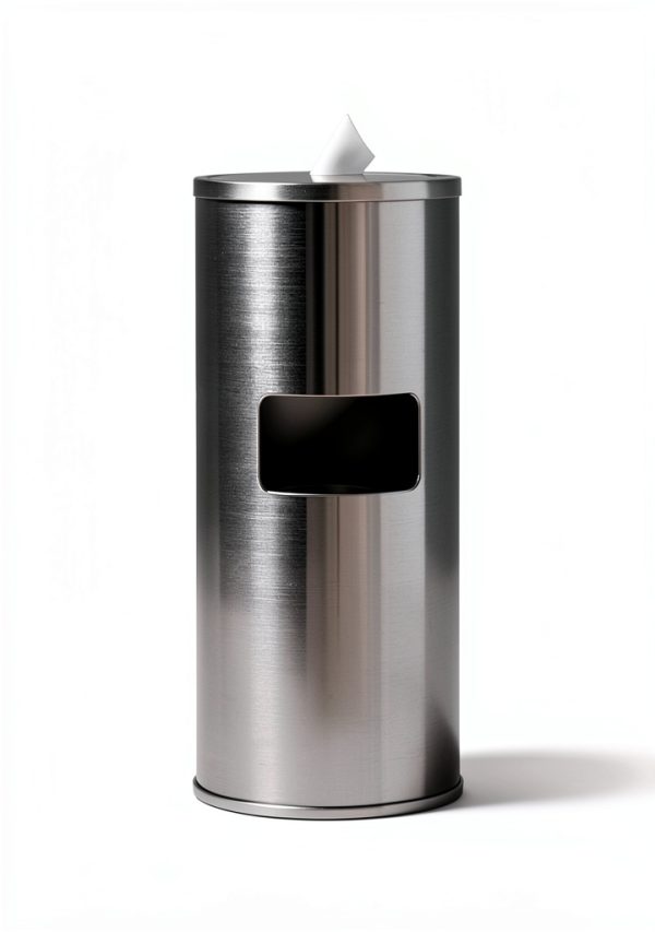 GoodEarth steel floor stand wipe dispenser with 7-Gallon Trash Bin-4