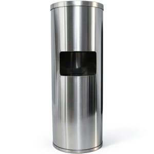 Stainless Steel Stand Wipe Dispenser Monkey Movement Trash Can-0