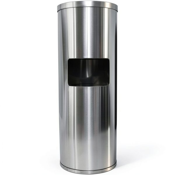 Stainless Steel Stand Wipe Dispenser Monkey Movement Trash Can-0