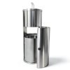 Stainless Steel Stand Wipe Dispenser Monkey Movement Trash Can-4