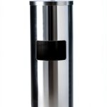 GoodEarth steel floor stand wipe dispenser with 7-Gallon Trash Bin-0