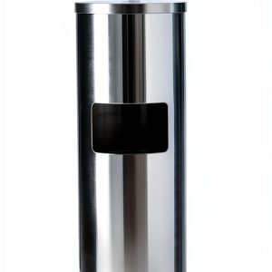 GoodEarth steel floor stand wipe dispenser with 7-Gallon Trash Bin-0