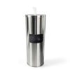 Stainless Steel Stand Wipe Dispenser Monkey Movement Trash Can-1