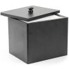 Disposable Face Towel Holder Wooden Facial Towel Storage Box with Lid for XL Black Bathroom Counter Organizer for Makeup Remover Wipes Vanity Travel Essentials-0