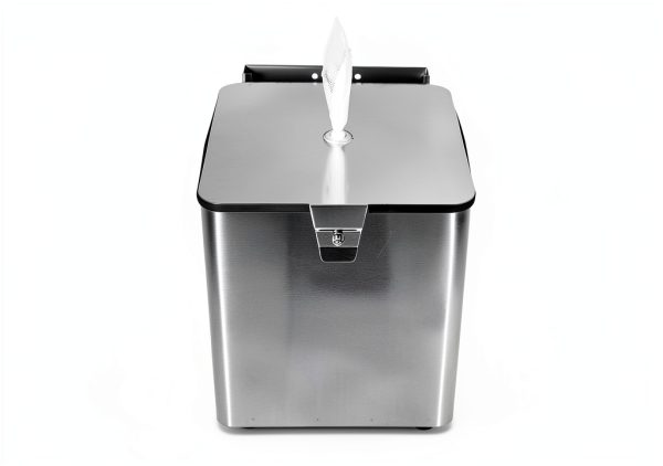 Stainless Steel Wall Mount Wipe Dispenser (Square) - Fits Sanitizing and Disinfecting Wipe Refill Rolls - Perfect for Gyms, Fitness Clubs, Schools, Hotels, Commercial Facilities-4