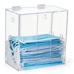 Face Mask Dispenser Box Holder Acrylic Case with Lid by Aphbrada-0