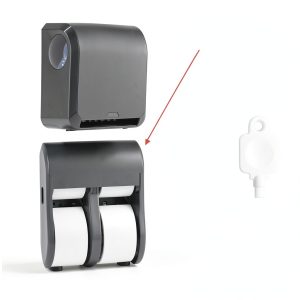Toilet Tissue Dispenser Key OLAWIS White for GP Jumbo & Vista-1