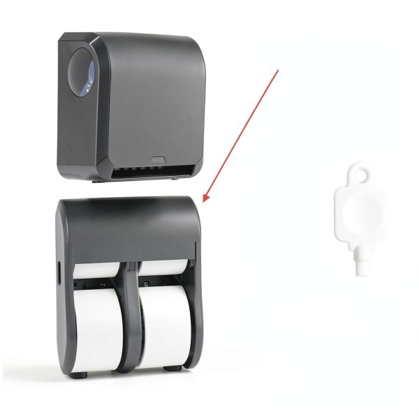 Toilet Tissue Dispenser Key OLAWIS White for GP Jumbo & Vista-1