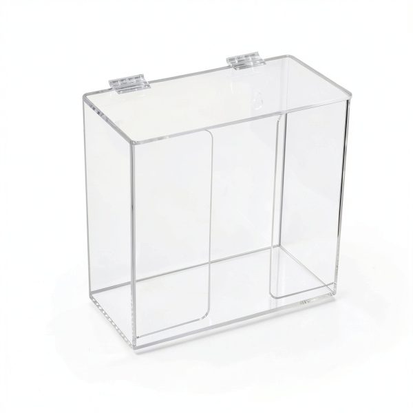 Face Mask Dispenser Box Holder Acrylic Case with Lid by Aphbrada-1