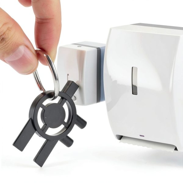 Paper Towel Dispenser Key 5 Pack 3-in-1 Stainless Steel Ring BOXOB-4