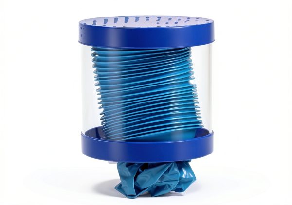 Wall Mount Vomit Bag Dispenser Xozeooeu 25 Blue Medical-Grade Bags-4