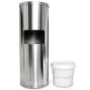Stainless Steel Stand Wipe Dispenser Monkey Movement Trash Can-8