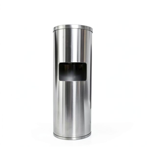 Stainless Steel Stand Wipe Dispenser Monkey Movement Trash Can-5