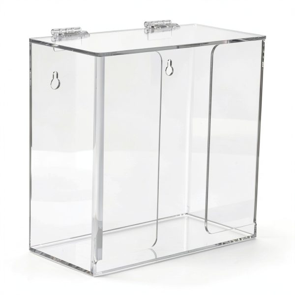 Face Mask Dispenser Box Holder Acrylic Case with Lid by Aphbrada-5