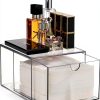 Disposable Face Towel Holder Sumnacon Clear Plastic Organizer Drawer-0