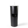 Black Stainless Steel Wipe Dispenser with Trash Can – Monkey Movement-1