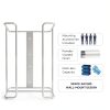 PERFORMORE Large Disposable Glove and Facial Tissue Wire Rack - Glove Box Holder, Medical Glove Holder, Holds Up To 3 Boxes, Hygiene Dispenser, Wall Mount Design With Mounting Accessories Included-1