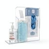 Face Mask Dispenser SEANADO Three Compartment Clear Wall or Tabletop-2