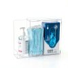 Face Mask Dispenser SEANADO Three Compartment Clear Wall or Tabletop-8