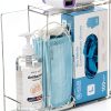Face Mask Dispenser SEANADO Three Compartment Clear Wall or Tabletop-7