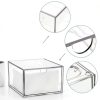 Disposable Face Towel Holder Sumnacon Clear Plastic Organizer Drawer-3