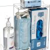 Face Mask Dispenser SEANADO Three Compartment Clear Wall or Tabletop-0
