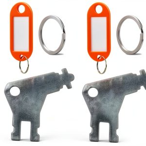 Commercial-Grade Universal Dispenser Key by Femory 2 Pack Metal-0