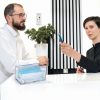 Face Mask Dispenser Koemehr Acrylic Box Lift Up Lid for Home Office-6