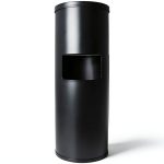 Black Stainless Steel Wipe Dispenser with Trash Can – Monkey Movement-0