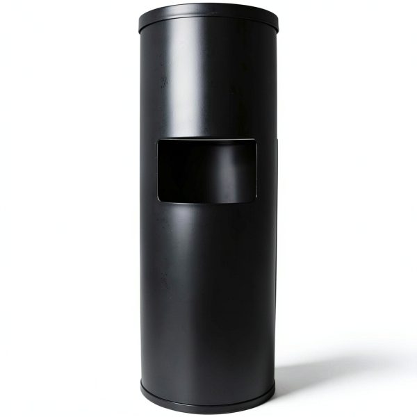 Black Stainless Steel Wipe Dispenser with Trash Can – Monkey Movement-0